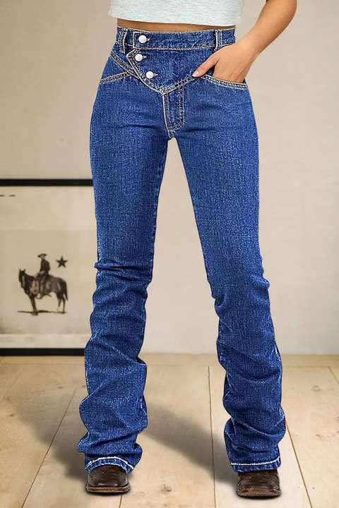 Jean Créateur Vlone Endless - Taille 32 - Broderie Verte Dos - Style Détruit