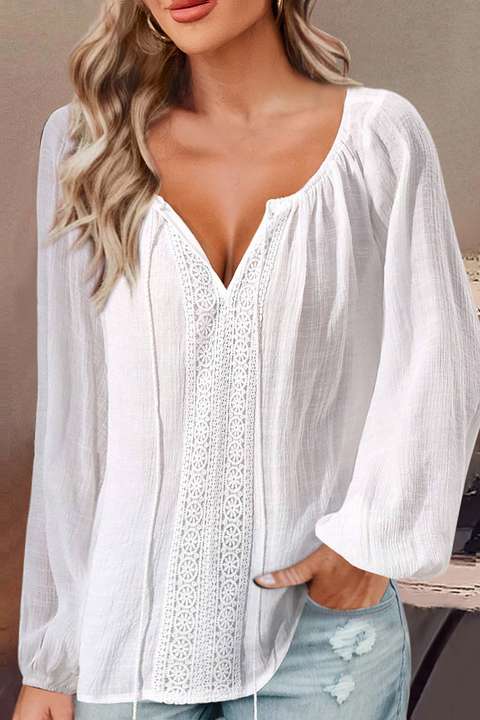Blusas con guipur clearance