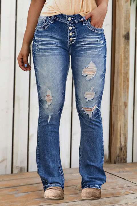Jean bootcut taille basse on sale