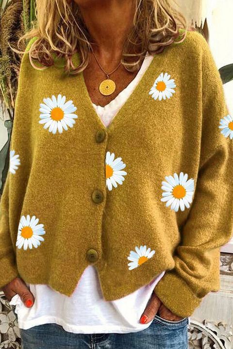 Floral Embroidery Button Up Cardigan gallery 1