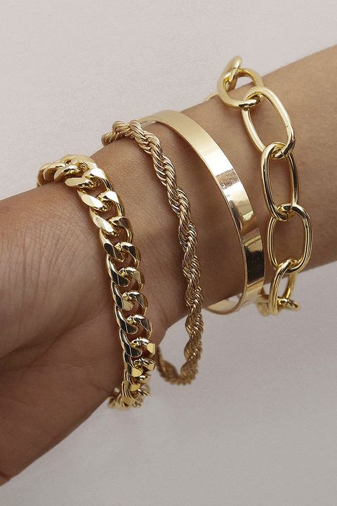 4 Piece Minimalist Chain Bracelet gallery 1