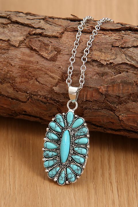 Turquoise Charm Necklace gallery 1