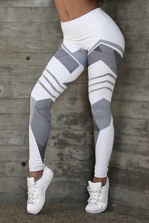 Colorblock Wide Waistband Butt Lifting Sports Leggings gallery 1