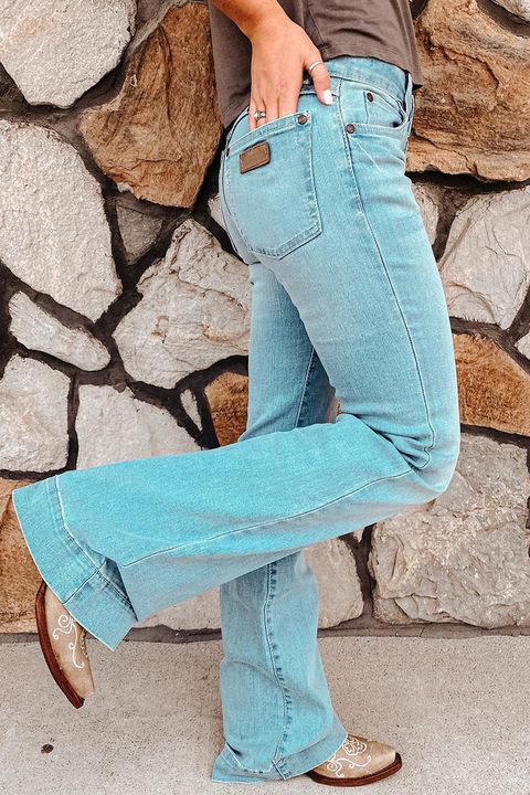 Classic Mid Waist Flare Jeans gallery 1