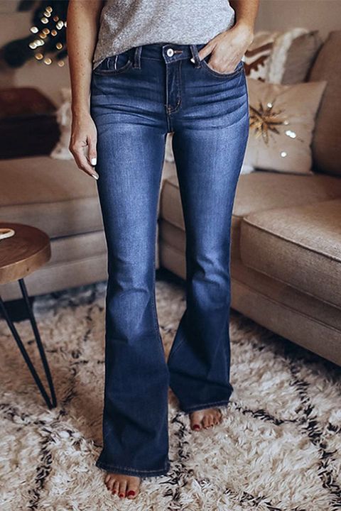 90s Vintage Low Waist Flare Jeans gallery 1
