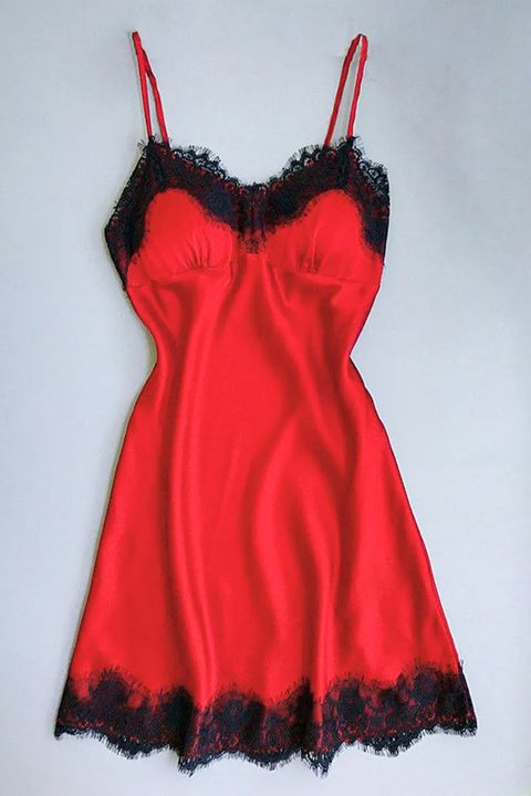 Contrast Lace Satin Cami Slips gallery 1