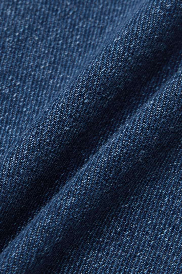 Drawstring Flap Pocket Roll Hem High Waist Straight Leg Crop Jeans gallery 10