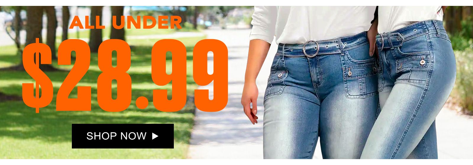 Wash Raw Hem Flap Pocket Wide Leg Low Rise Jeans
