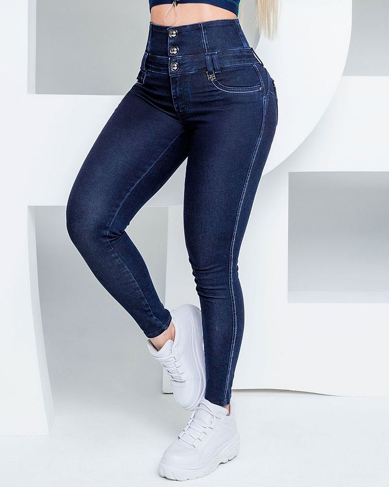 Tummy Control Butt Lifting High Waist Skinny Jeans gallery 1