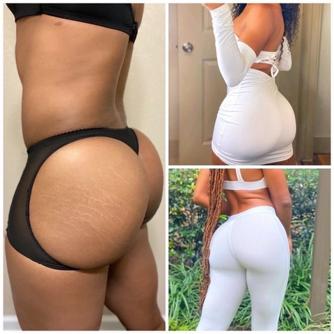 Solid Cut Out Butt Shapewear Shorts